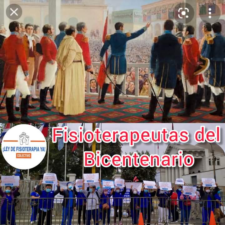 LeyColectivo's tweet photo. ¡VIVA  LA  LIBERTAD! ¡VIVA LA INDEPENDENCIA DE LOS FISIOTERAPEUTAS EN EL PERÚ! 🇵🇪
#ColegioDeFisioterapeutasDelPerú #LeyDeFisioterapiaYa
#BicentenarioPerú2021
#FisioNoEstásSolo https://t.co/RrBdpNH6mr