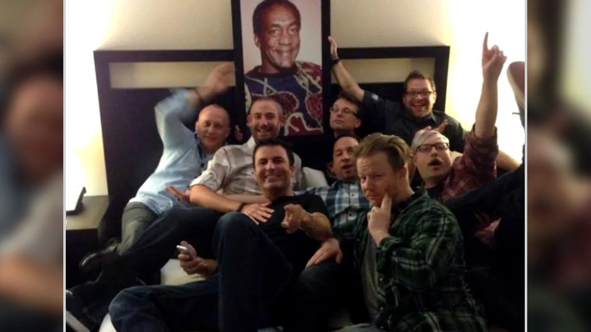 Scapes's tweet photo. There was a "BlizzCon Cosby Crew" group chat.

Warning: these images are nauseating and infuriating.

#ActiBlizzWalkout

➡ https://t.co/TWVhDi3RJa https://t.co/ijGCVnhRFB