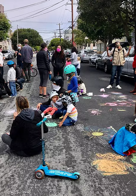 slowsanchezsf's tweet photo. The SFMTA board will vote to make #SlowSanchez permanent on 08/03, 1pm. Thanks to your patronage, volunteering, and care for residents, we are one of the 1st. to go permanent! Please:
1. Call in your support: https://t.co/LasZnBqmEr
2. Sign the pledge: https://t.co/6vzwcKh34s https://t.co/47h1TP1Ltj