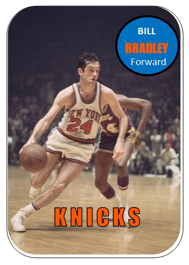 Happy 78th birthday to Bill Bradley.  Steady guy on the Knicks championship teams. 