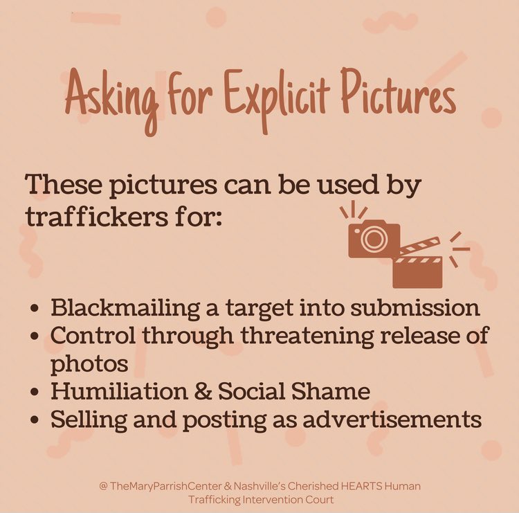 TBInvestigation's tweet photo. In 2020, the internet was the most common place for human trafficking recruitment by strangers. Many of these potential victims of human trafficking were targeted by social media and dating apps.
Here are some of the common red flags…. #RedSandTN https://t.co/QqOATD1bSh