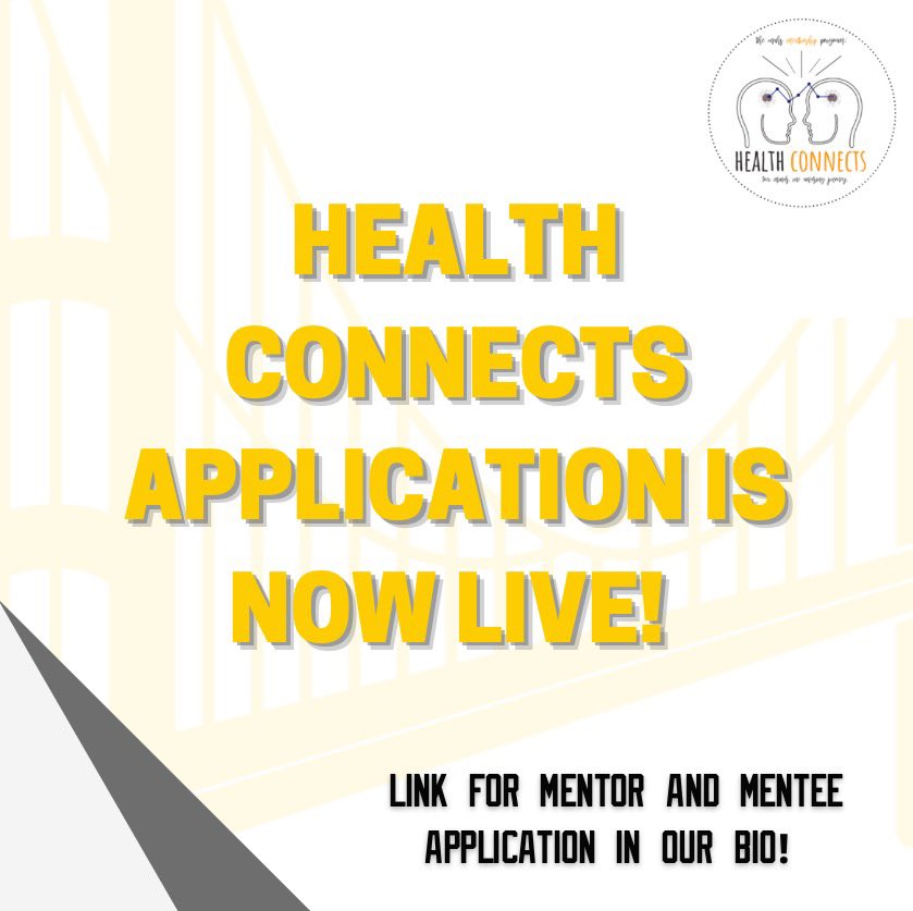 hconnectshu's tweet photo. The 2021-2022 HU Health Connects application is now live! The link is available in our bio! Be sure to apply to find a mentor/mentee for this upcoming school year! 💛🤍 https://t.co/9KC3N42ikk