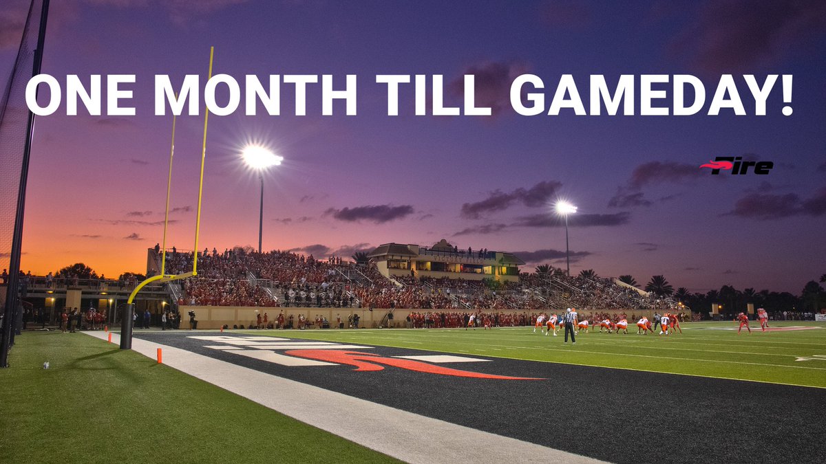 We are officially one month away from the start of the 2021 football season‼🏈👀 #FuelTheFire🔥