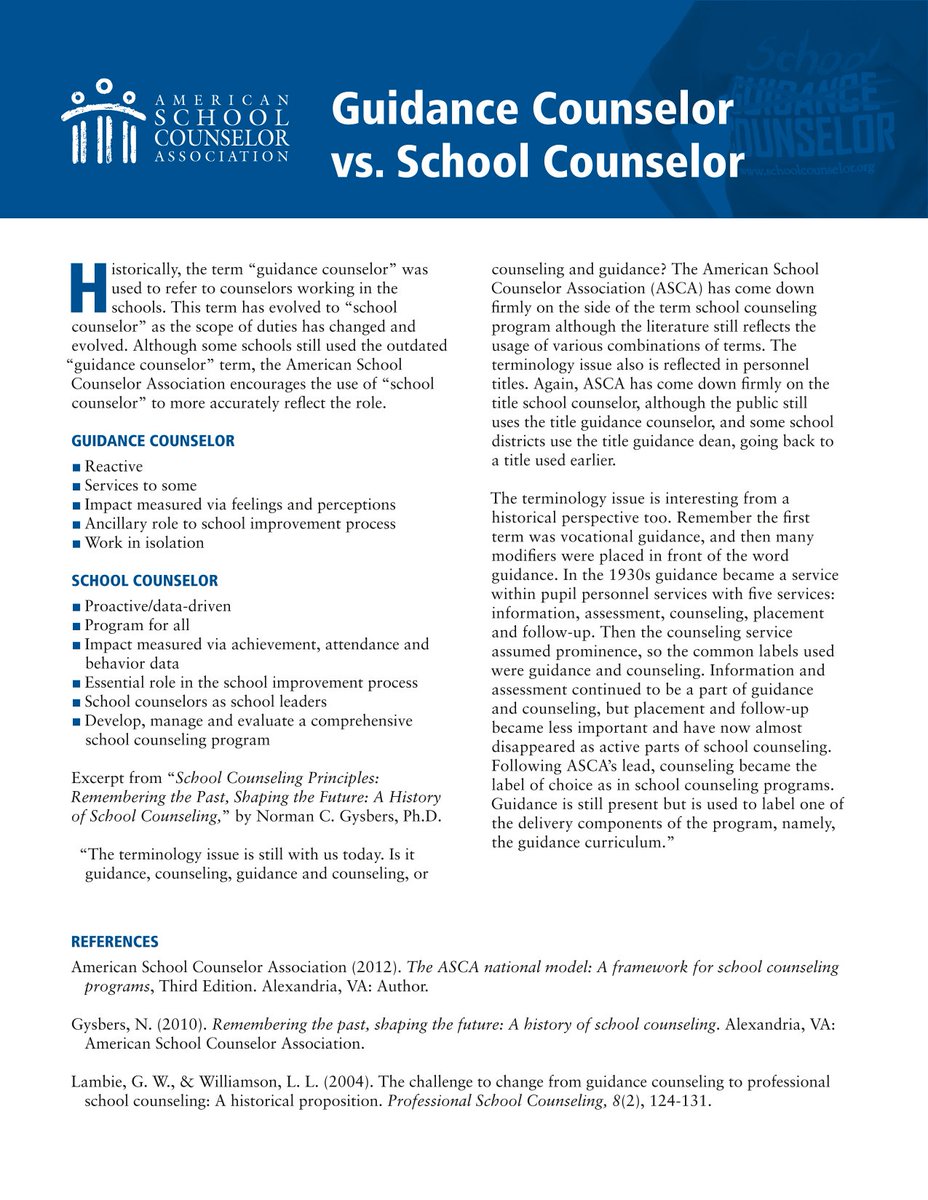 Love this one pager from <a href="/ASCAtweets/">ASCA</a>  #schoolcounseling schoolcounselor.org/getmedia/c8d97…