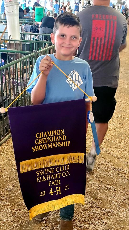 Congratulations to Carter for winning showmanship champion in the greenhand division