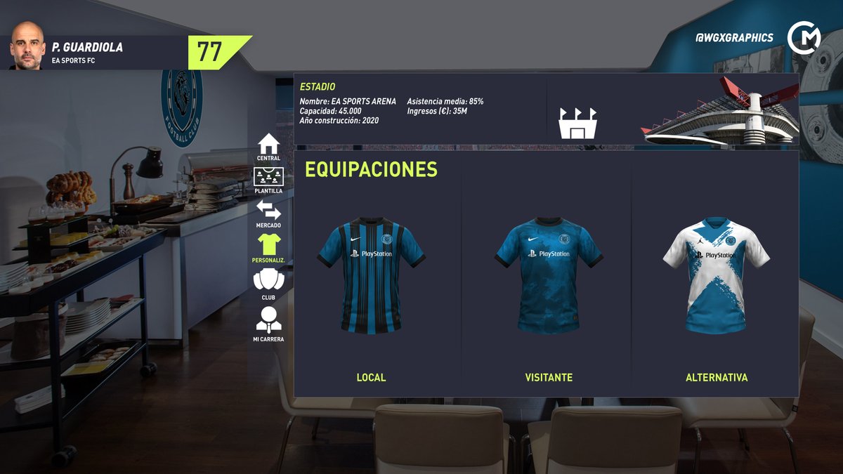 izandegeer's tweet photo. ⭐️CAREER MODE FIFA 22⭐️

🏠 Menú principal (+ Redes sociales)
🛡️ Plantilla (+ 2º Equipo + Juveniles)
🔍Mercado (+ Ojeo, + Cooperación)
👕 Personalización (Camisetas y estadio)

🎨WGXgraphics

🔁❤️ se agradecen, 100 MG para parte 2 👀. https://t.co/pufHvsPJAv