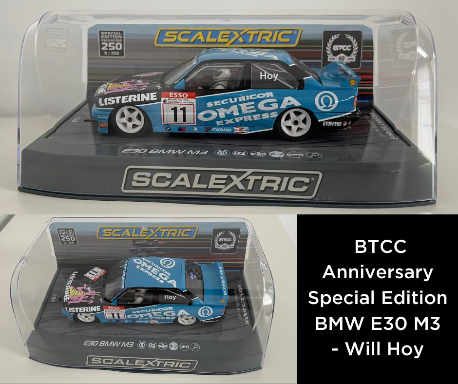 🌟 COMPETITION 🌟

We've got an awesome prize up for grabs this week 🤩🤩

You could be the proud owner of this title-winning Scalextric Anniversary Special Edition BMW M3 E30, exactly 30 years after Will Hoy drove his to #BTCC glory!

👉 Follow <a href="/BTCC/">BTCC</a>
👉 Retweet
