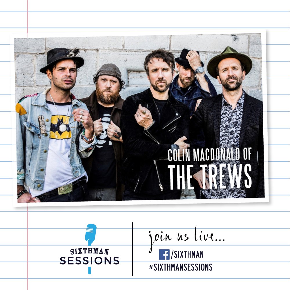 Double shot of TRB love coming at you LIVE today on #SixthmanSessions with Colin MacDonald of The Trews at 12PM ET and Phillip-Michael Scales at 4PM ET! ❤🎶 TheRockBoat.com · @TheRockBoat · #TheRockBoat 

Tune In: facebook.com/sixthman/live
RSVP: sixthmansessions.com/calendar