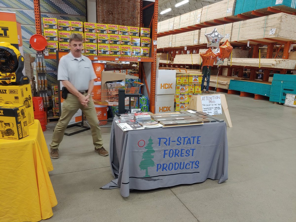 Tri-State Forrest Products sharing the features and benefits of Armadillo decking material.<a href="/SteveTHD27311/">Steve Yasoni</a> <a href="/KathyHD2758/">Kathy Steinberg</a> <a href="/Tammyha2758/">Tammy Hart</a> <a href="/THDShelby/">Shelby Home Depot</a> <a href="/tllinke/">Tracee Linkewitz</a>