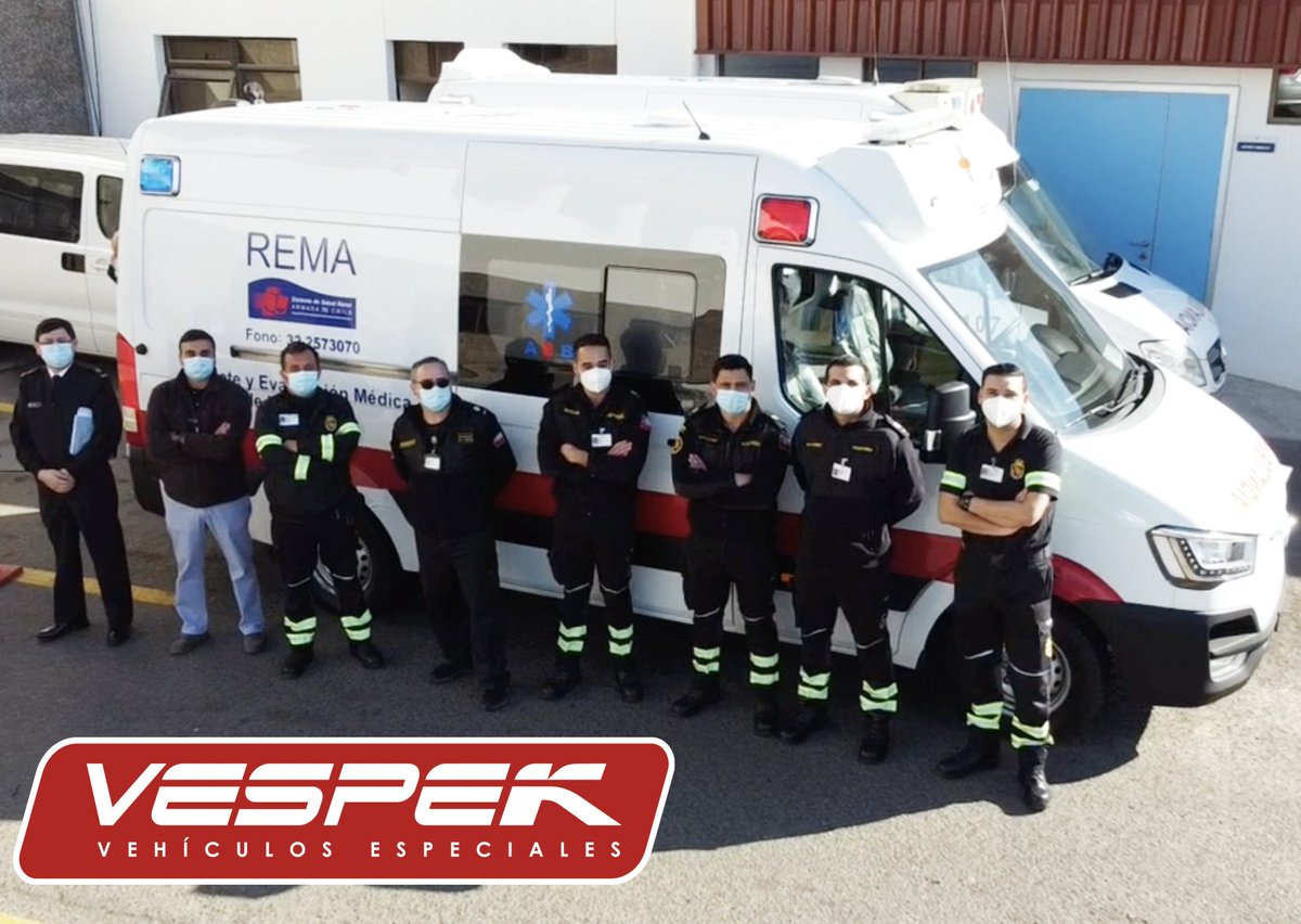 Vespek_'s tweet photo. Grupo #Vespek presente en la V Región con los nuevos móviles de Avanzada 🚑🚑 Hyundai SOLATI 13 @Indumotora para @Armada_Chile Hospital Naval ⚓🇨🇱. Equipamiento multifuncional de primer nivel, calidad y seguridad 🥇#BioGelCoat 😷@spencer_ems @WhelenEng https://t.co/5DiPvgToFw https://t.co/l5olclS5mw