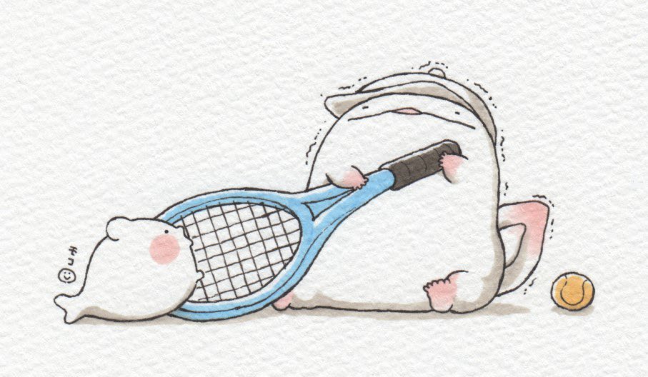 no humans racket trembling tennis racket white background animal simple background  illustration images