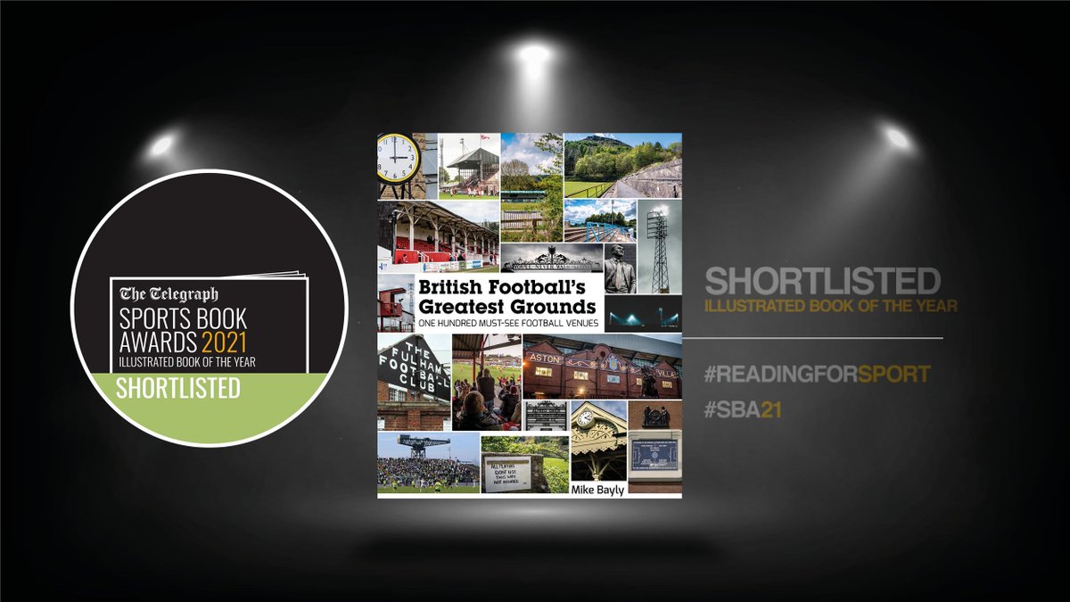 📚 🏆 Congratulations 👏 to @Mike_Bayly, whose book British Football’s Greatest Grounds has been shortlisted for the Illustrated Book of the Year award at the @sportsbookaward #SBA21 #ReadingForSport #football

⚽ 📸 Learn more about the book 👉 buff.ly/3BNC8a2