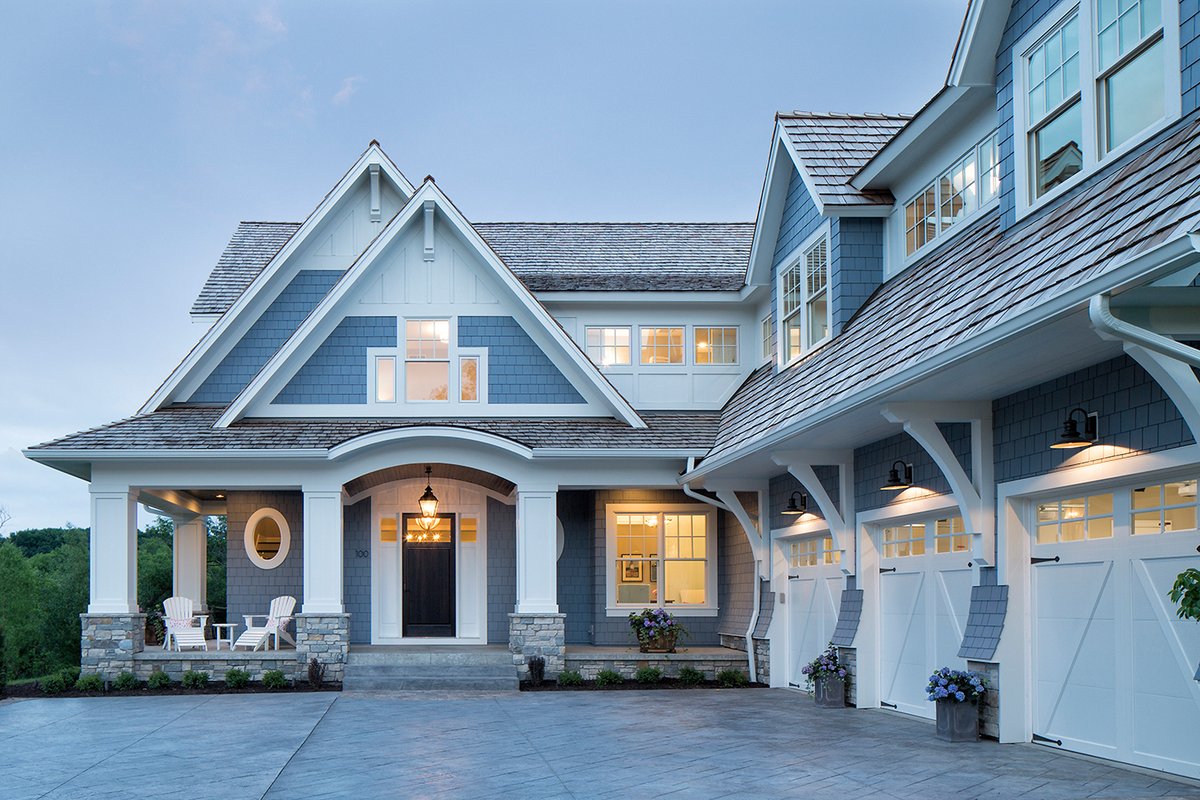 This custom front entryway affords a memorable introduction. 

#dreamhome #gordonjames #mnhomes #luxuryhome #youdreamwedeliver #frontentrance #homeentrance #frontdoordesign #minnesotahomes