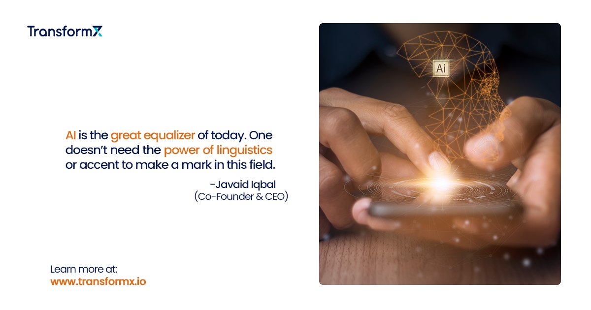 transformxIO's tweet image. Learn to use Artificial Intelligence to gain competitive advantage with TransformX. Visit our website: ow.ly/WPVO50FFsCv

#Leadership #DigitalTransformation #AskTransformX