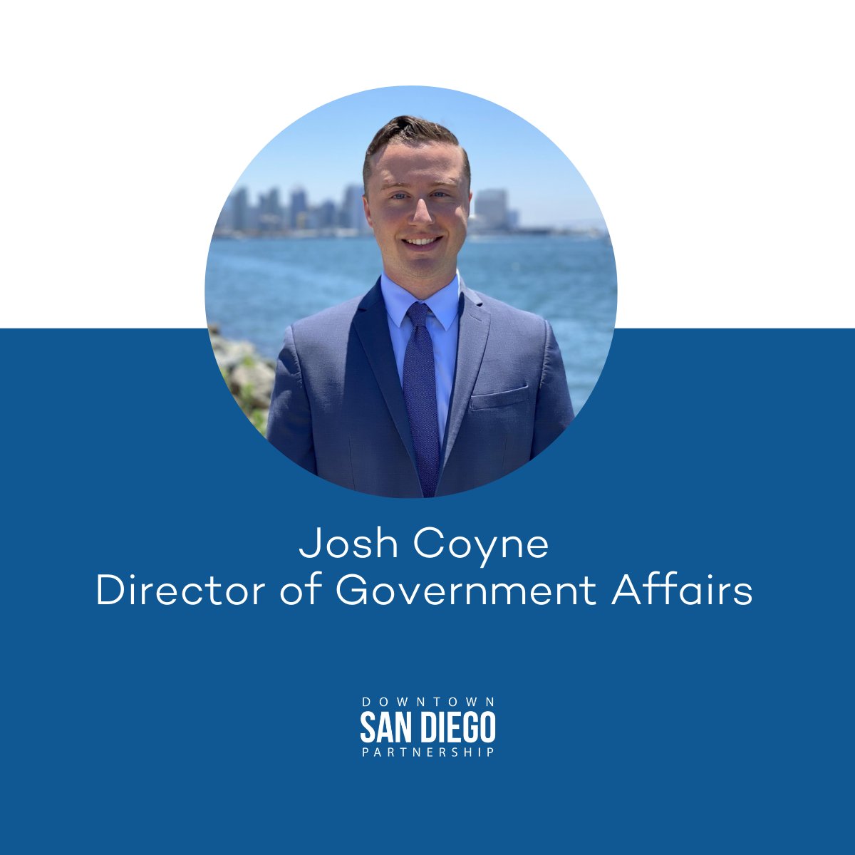 Join us in welcoming our new Director of Government Affairs, Josh Coyne! Josh will be advocating for bold economic development policies that permit Downtown to thrive, and support efforts to ensure San Diego remains one of the safest big cities. Congratulations, Josh!