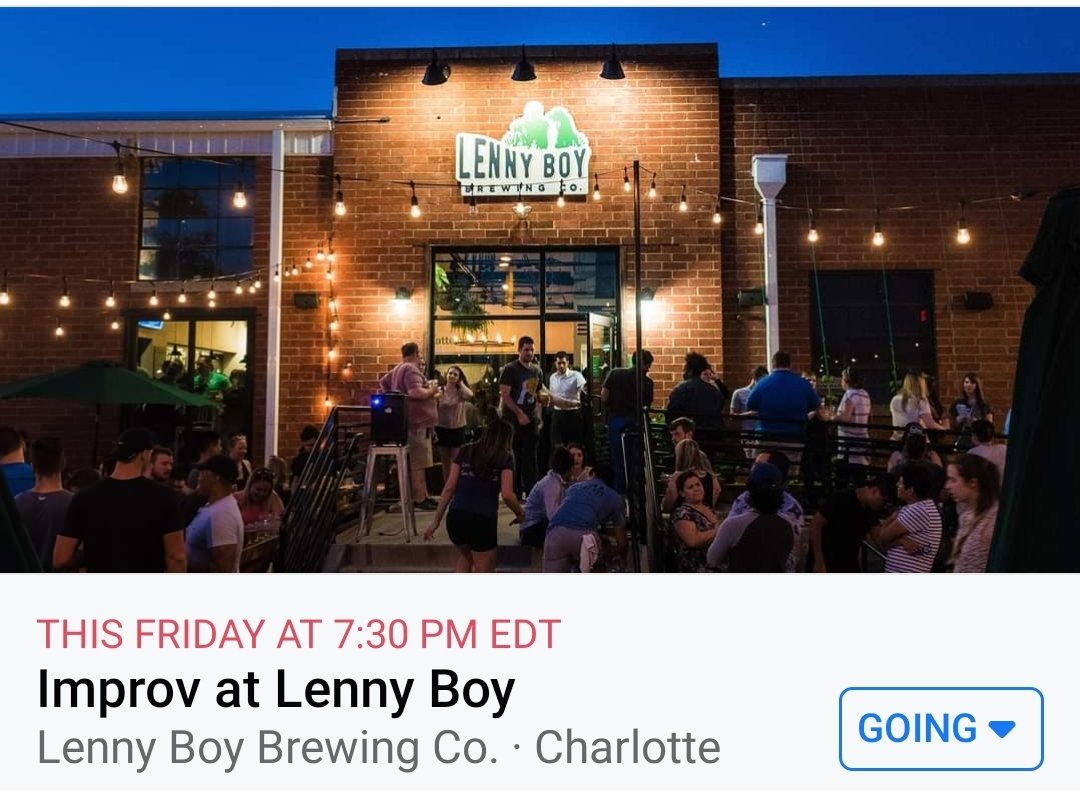 #SundaySupper is so excited to be back at Lenny Boy Brewing Co.! No tickets required. This Friday 7/30 at 7:30 bring a friend, grab a beer, and laugh with us again! 

@LennyBoyBrew

#charlotte #charlottecomedy #charlottesgotalot #improv #charlotteimprov