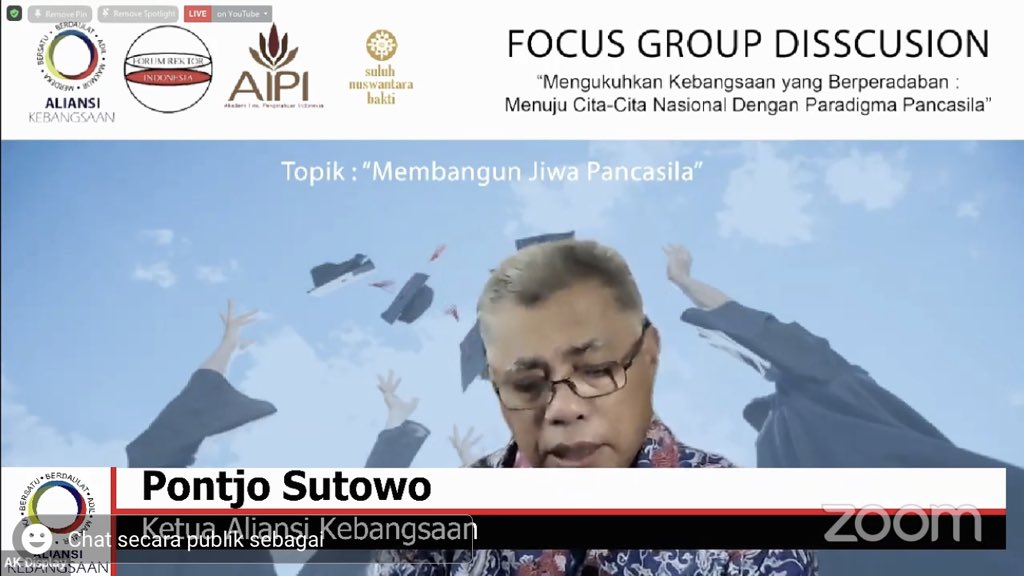 aliansibangsa's tweet photo. Dalam sambutan, Ketua Aliansi Kebangsaan menyampaikan bahwa Untuk membangun “Ranah Mental Spiritual” terutama merawat dan mengaktualisasikan nilai-nilai kebangsaan Indonesia ini, memerlukan keandalan rejim “pendidikan dan pengetahuan” sebagai agensi utamanya.

#Pembangunan3Ranah https://t.co/sQWYsJDpKp