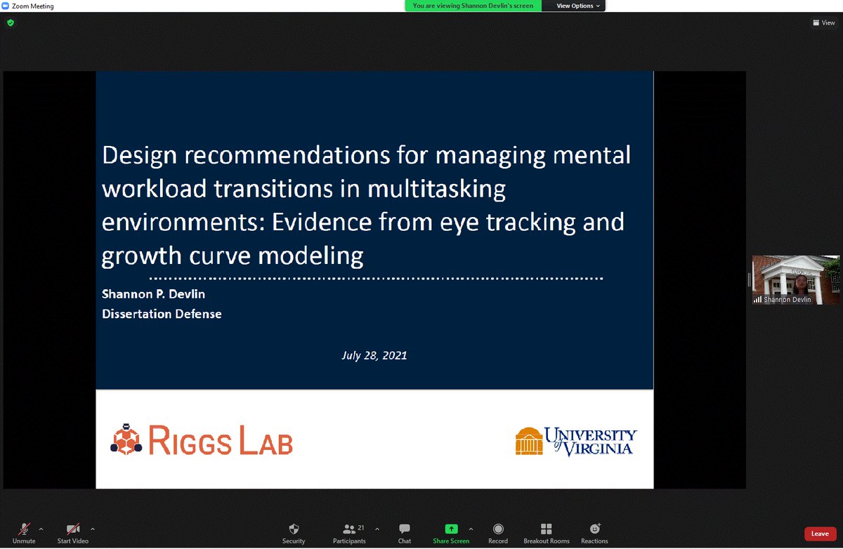 We have a new doctor! Congrats Dr. Shannon Devlin (<a href="/shannydev/">Shannon Devlin McGarry, PhD</a>) for successfully defending this morning! 🥳