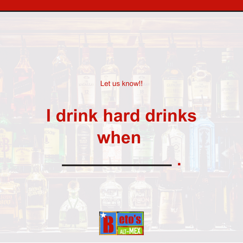 betosaltmex's tweet image. 🥃 Sometimes all you need is a good drink after a long day at work. 

What are the times when a beer or a glass of wine is just not enough and you're opting for liquor? Let us know in the comments below. 👇

#BetosAltMex #Liquor #LatinDrinks #BetosAltMexHappyHour