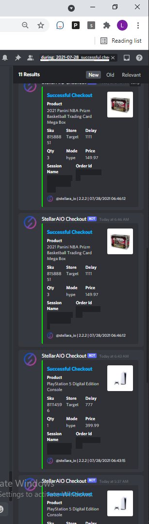woccstar473's tweet image. 7 Digitals and 10 Prizm NBA Megas. Would&apos;ve had 12 boxes but 1 profile only let me checkout 1. Goodmorning :D
B: @stellara_io @SuccessStellar 
P: @jeru035 @AndyChesak #TeamJeru
CG: @MENACE_______