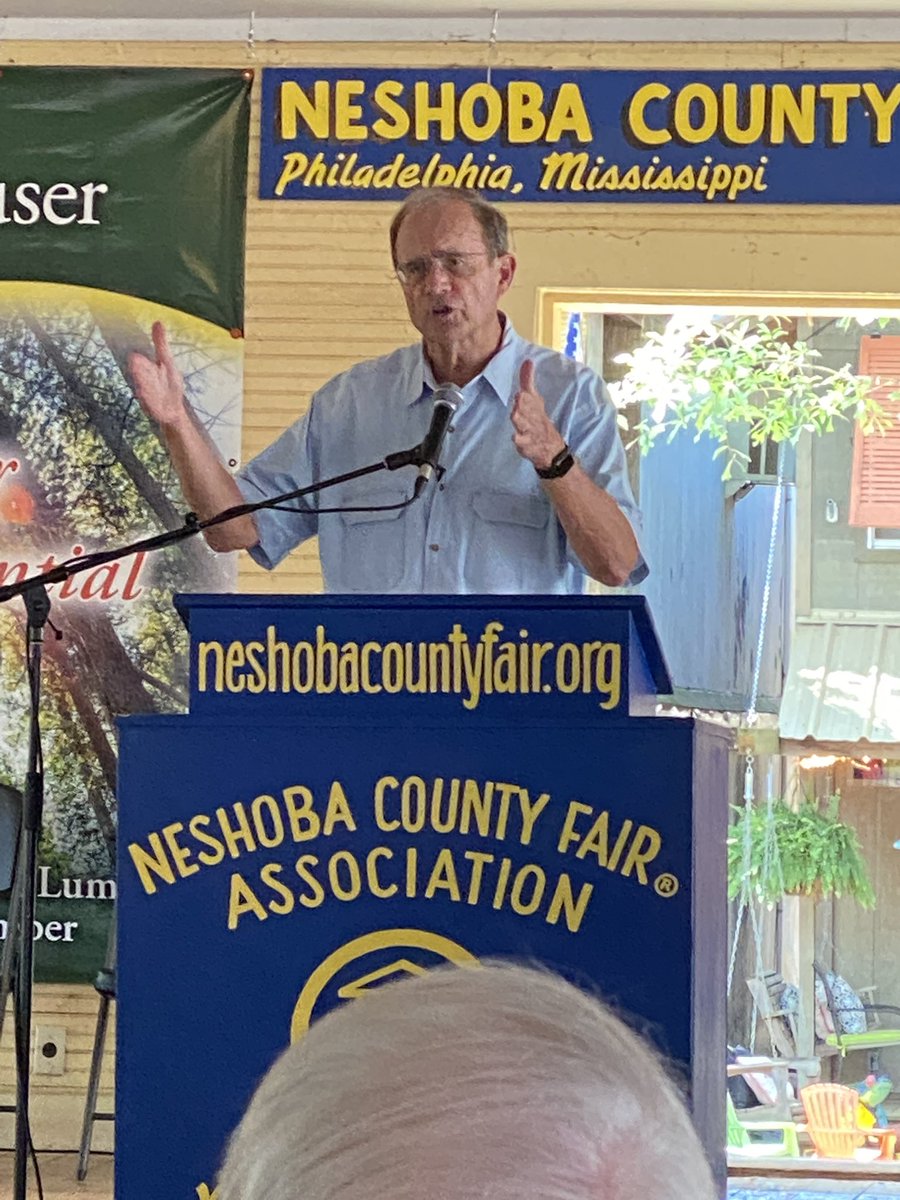 Always good to be at the Neshoba Co. Fair.  Special trip to hear  <a href="/DelbertHosemann/">Delbert Hosemann</a>