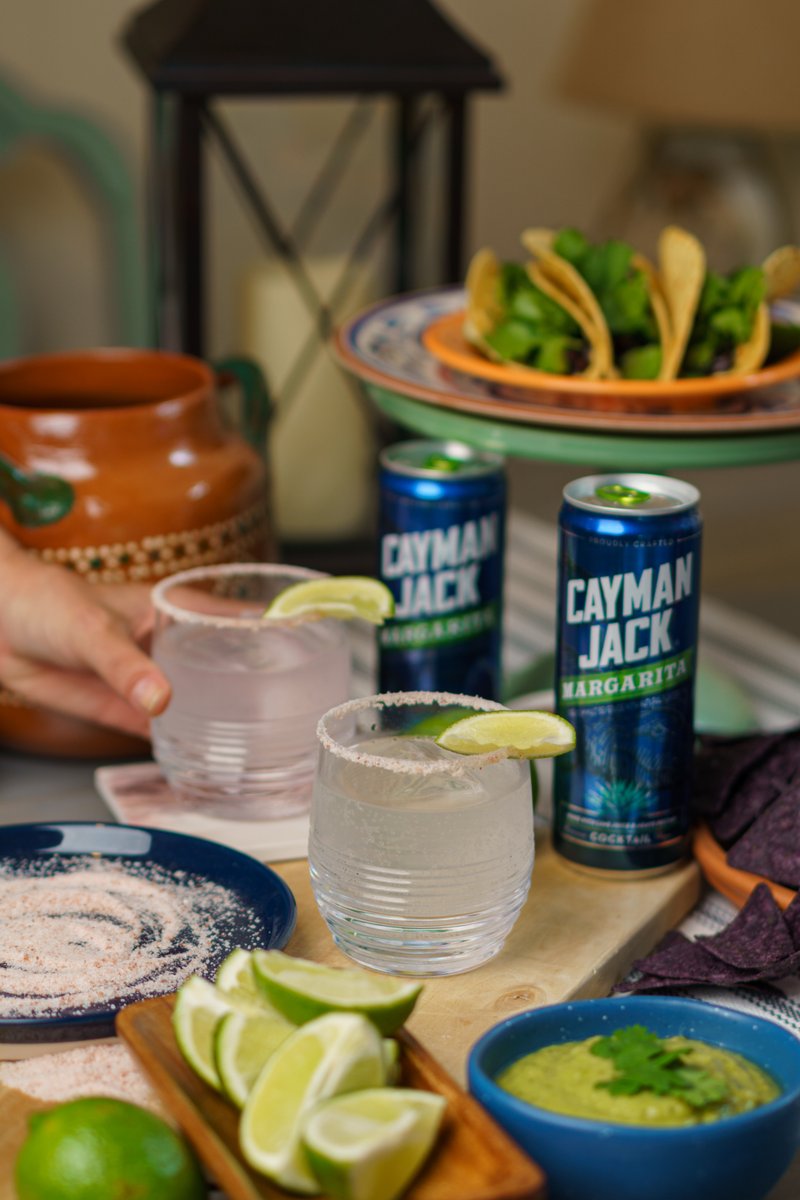 Margarita Time! Taco night just got easier with <a href="/caymanjack/">Cayman Jack</a>  ready-to-drink Margaritas handcrafted with agave nectar. No shaking; just sipping! #ad It’s great to be able to enjoy taco night with friends with bartender-quality cocktails! 

#CaymanJack #ad 21+