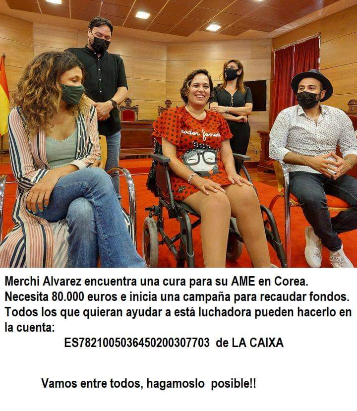 Nos sumamos a la campaña para recaudar fondos para que Merchi Alvarez Fernandez  pueda recibir su tratamiento #AME <a href="/galici_ame/">GaliciAME</a>
Cuenta para donaciones:
ES7821005036450200307703
#mulleresbravas 💪💪💪💪💪