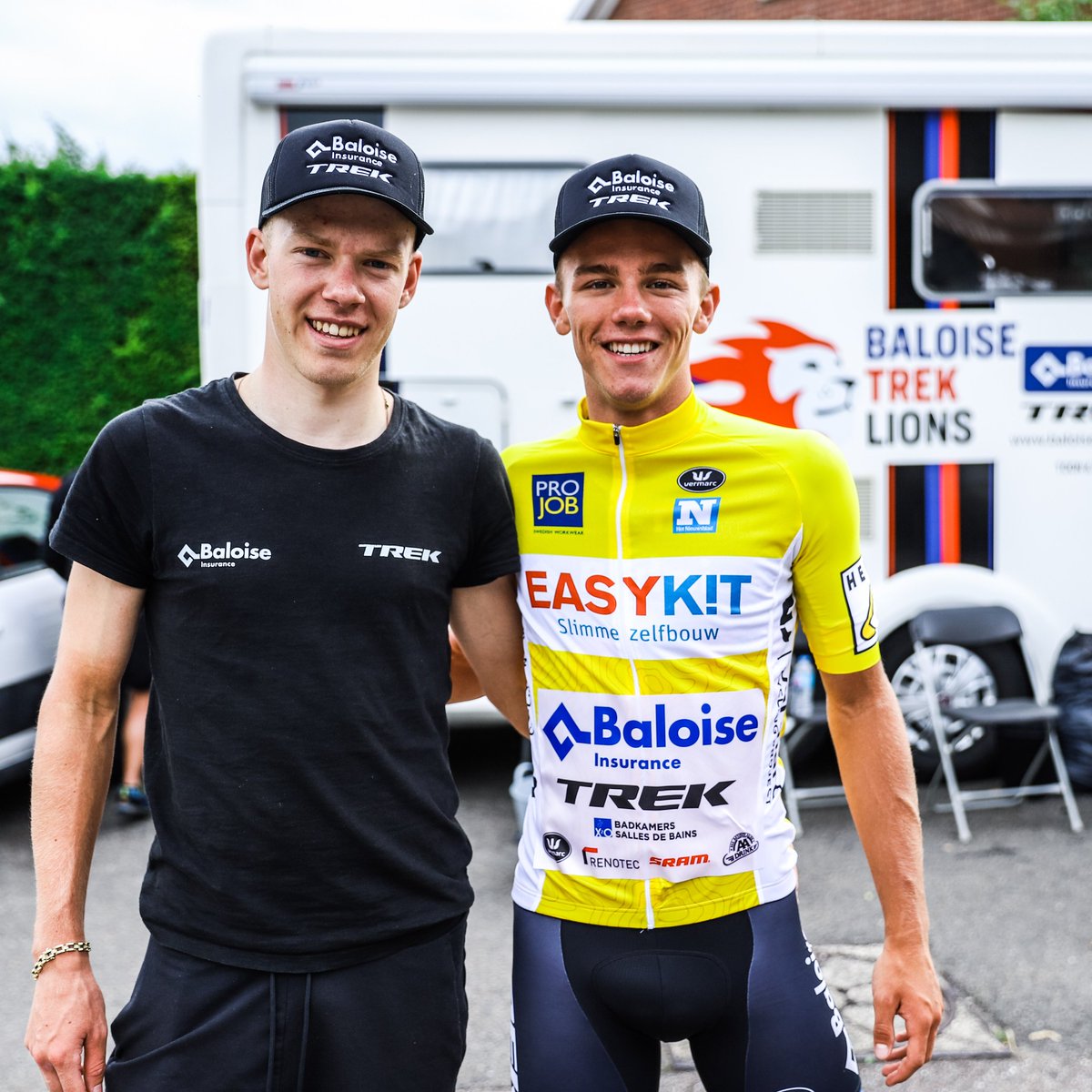 🦁 <a href="/pimronhaar/">Pimronhaar</a> delivered a wonderful lead-out in the final sprint! Thibau also takes the lead in the GC 🥳