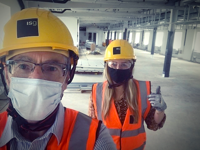 Tim and Lydia from our Commercial Property team today inspecting the proposed site of a new letting in a prestigious London building subject to completion of a Cat A refurbishment works. It's wonderful to be out and visiting clients and projects again.

#commercialproperty