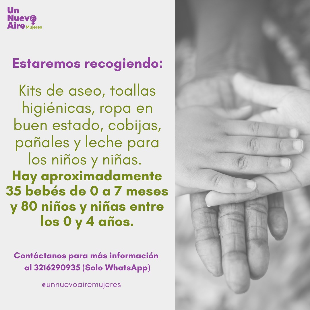urreavalentina_'s tweet image. 📢 Desde #unnuevoairemujeres realizaremos esta acción humanitaria para llevarle a mujeres, niñas y niños un granito de arena y mitigar un poco la crisis que viven🗣 ¡únete a la causa y ayúdanos a llegar a muchas más personas! 

Mi DM está abierto para dudas💜

#SOSItuango