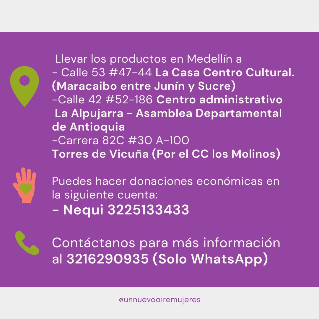 urreavalentina_'s tweet image. 📢 Desde #unnuevoairemujeres realizaremos esta acción humanitaria para llevarle a mujeres, niñas y niños un granito de arena y mitigar un poco la crisis que viven🗣 ¡únete a la causa y ayúdanos a llegar a muchas más personas! 

Mi DM está abierto para dudas💜

#SOSItuango