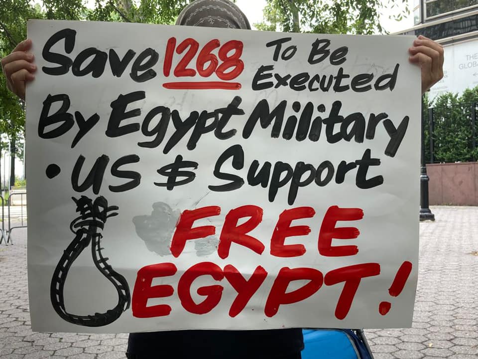 EgyAmerJustice's tweet photo. #UNHungerStrike continues for the 12th day. The strikers insist on proceeding with their hunger strike and sit-in in New York City until the United Nations respond to their demands to stop politicized executions in Egypt https://t.co/jU2yYgLwsE