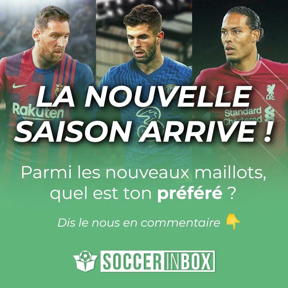 SoccerInBox's tweet image. ⚡️ Parmi les nouveaux maillots pour la saison 2021/2022, quel est ton préféré ? 👀 

On travaille sur nos prochains arrivages, on compte sur vos réponses ! 🤩

📎 En attendant, rendez-vous sur soccerinbox.net/products/box-m… et commande ta box "Maillot Surprise" 📦 ⚽