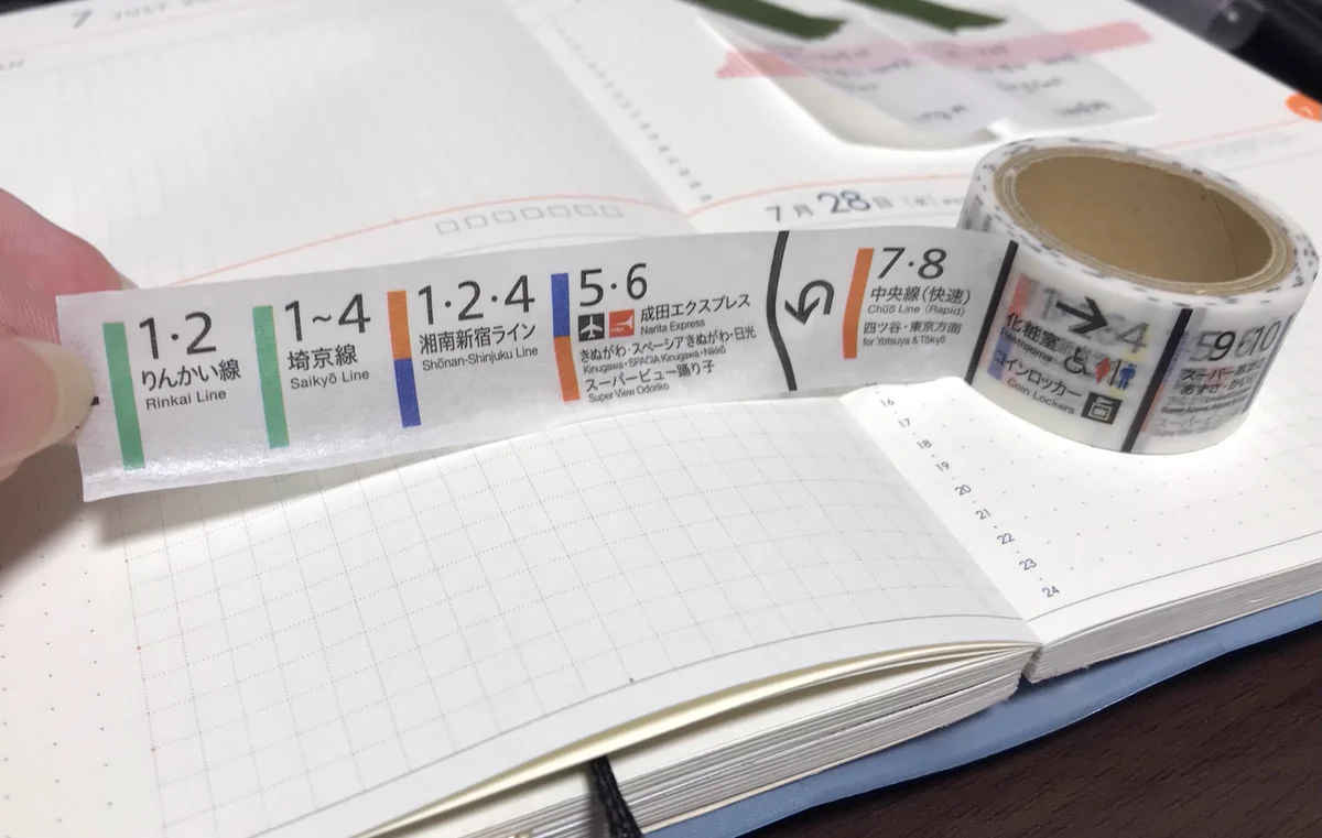 鉄道好きの方必見！乗り場誘導標柄のマスキングテープが可愛い！