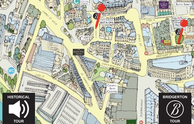 Checkout the Bridgerton filming locations on our newly update app, Bath So Maps. <a href="/InBath/">InBath</a> @BathLive. @No1RoyalCrescent  @BathThermaespa. Download for App for free #LoveBath #map #mapp #VisitBath #Staycation