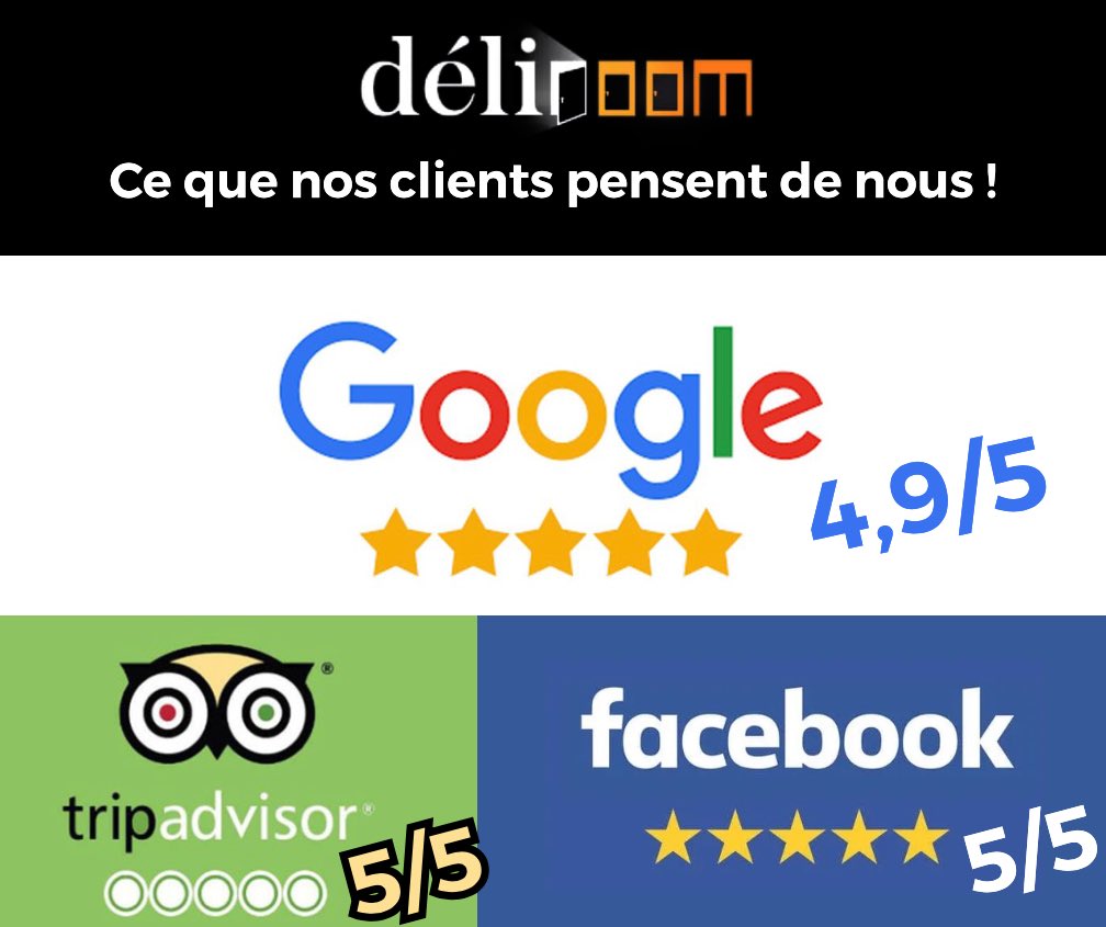 Malgré la crise et ses restrictions , vous continuez à nous plébisciter et à nous encourager! 
L’aventure Déliroom ne fait que commencer : MERCI à toutes et tous !!!! 

La Team Déliroom 😉

 #escapegame #jeuimmersif #cohesion #motivation #loisirs #activité #sortir #teambuilding