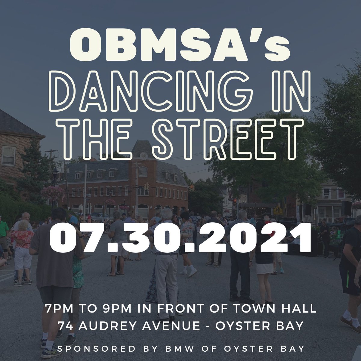 oysterbayny's tweet photo. Join us THIS Friday for another wonderful evening of Dancing in the Street! We hope to see you all there with your dancing shoes on!
#DITS2021 #OBFreeEvent #OysterBay #OysterBayNY #MainstreetUSA https://t.co/FKsMcpLFCK