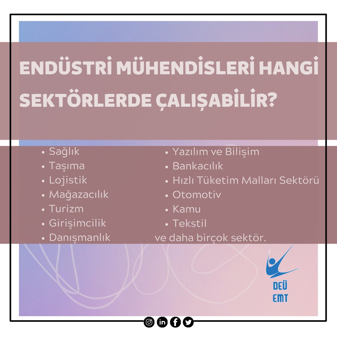 DEU_EMT's tweet photo. YKS sonuçları açıklandı! Tercih dönemi yaklaşırken Endüstri Mühendisliği ile ilgili merak edilenleri cevaplandırdık 💙

#endüstrimühendisliği #yks2021 #tercih2021 #mühendislik #üniversite #tercih #yks #endüstri #deü https://t.co/I86xZvS4Ot