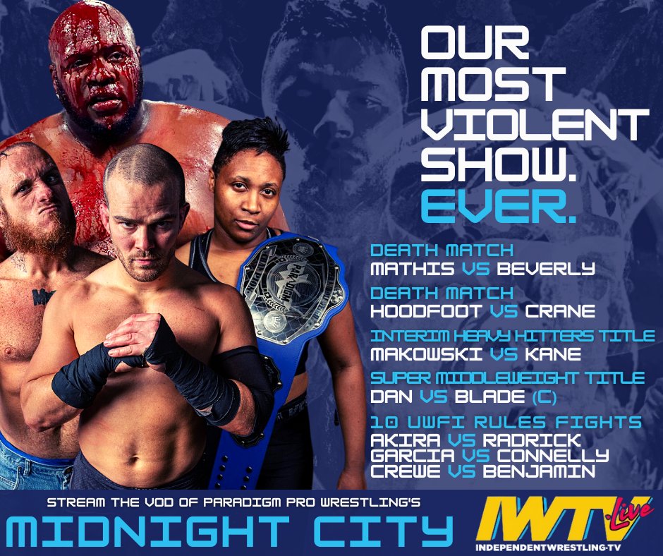 ParadigmProWres's tweet photo. YO! We are within a hair of beating our ALL-TIME monthly viewership record on @indiewrestling! 

We've got a few days left this month; help us out by checking out one of the 50+ events we have available for on-demand viewing at IWTV.

#PPWMidnight #ReasonableDoubt #TerminalCombat https://t.co/BbGRUJ3Y8W