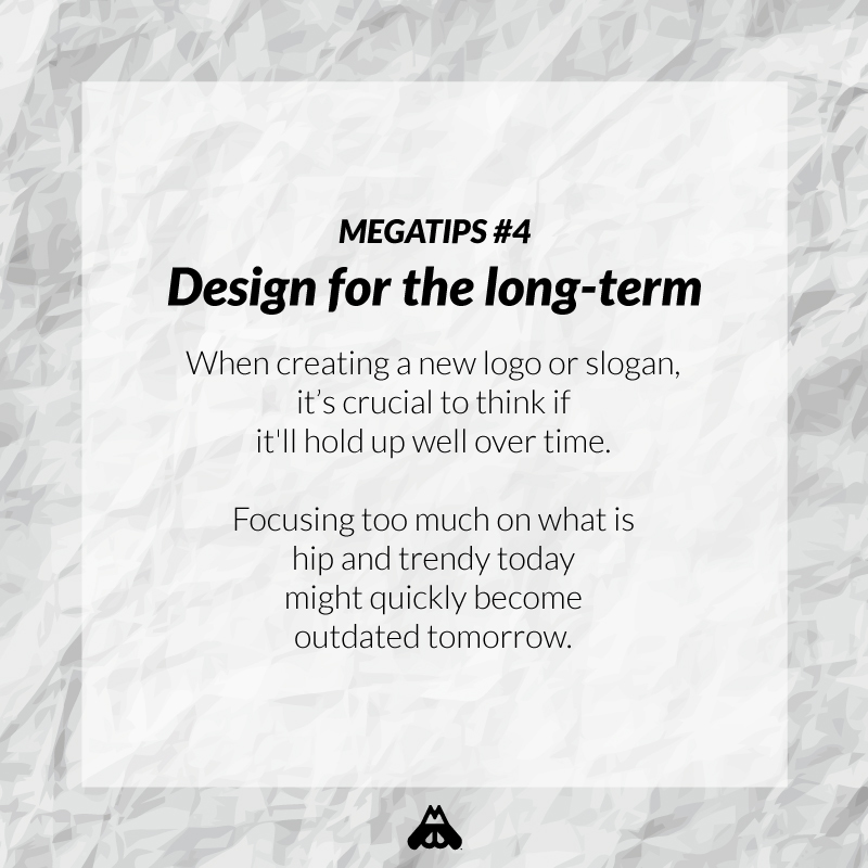 megabeetle's tweet image. Our 4th tip is all about designing for the future. We believe that‘s vital. What do you think? Let us know in the comments! 😀 

#megabeetle #megatips #branding #marketing #lisbon #business #socialmedia #slogan #design #logo