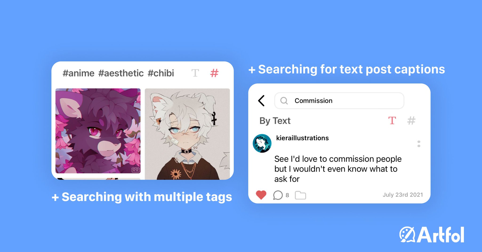Artfol 🎨 Social network for artists on Twitter "We've redesigned