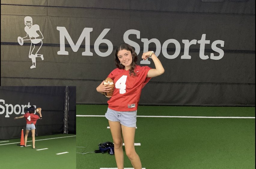 Inspired by @detdarkangels and <a href="/mikhilton/">Mikayla Hilton</a> ….Women’s Football In Michigan on fire! #football #quarterbacks #virtualreality #michigan #recruiting