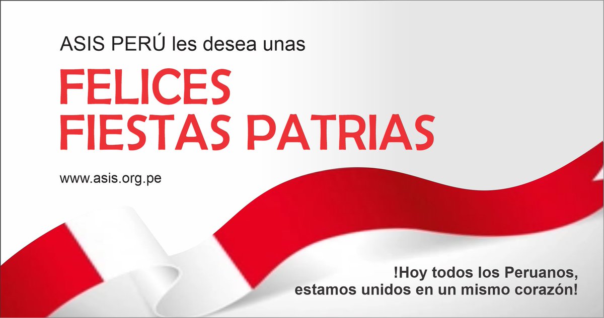 asisperu222's tweet photo. En Conmemoración por los 200 años de la Independencia de nuestro país.
ASIS Perú 🇵🇪 les desea unas FELICES FIESTAS PATRIAS.
#myasis #asislatam #security #bicentenario #GSX2021 https://t.co/LzGQFjbMrU