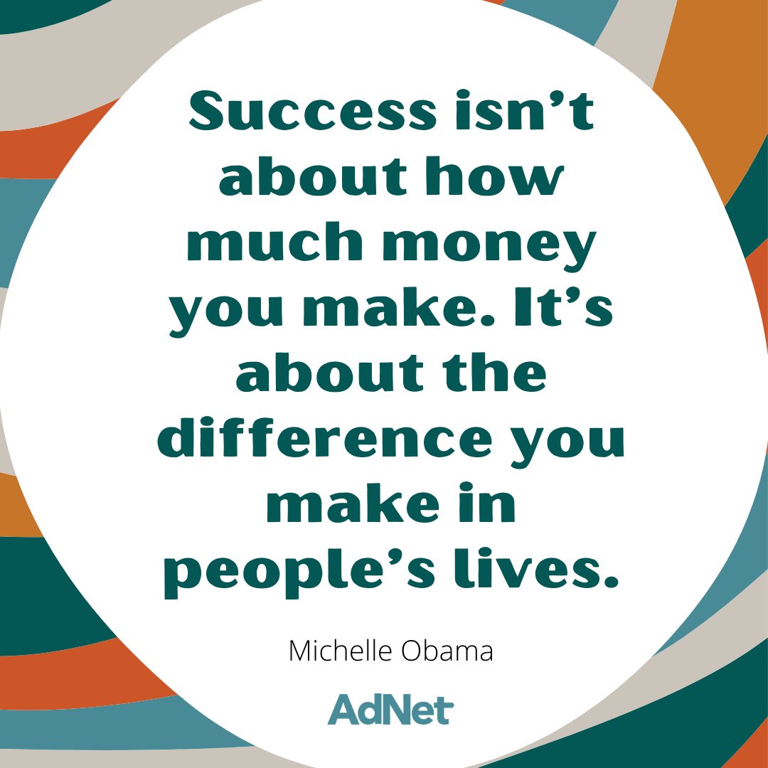 AdNetCF's tweet image. We love this quote from Michelle Obama submitted by AdNet member Michelle Beisker, Senior VP of Development at Greater Cedar Rapids Community Foundation!

How do you measure success?

#leadership #successfulliving #communityimpact