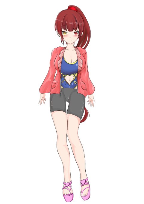 #マリンのお宝
パーカーにちょっとスケベなハイレグ風スク水、スパッツのコンボだと思いました 