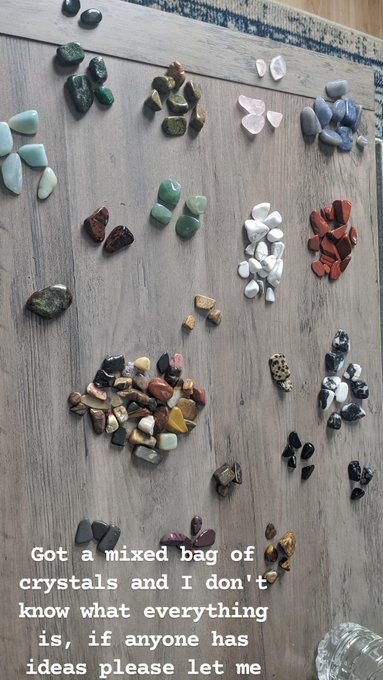 I got a mixed bag of crystals and I'm not sure what they are so far I know I have unakite, bloodstone