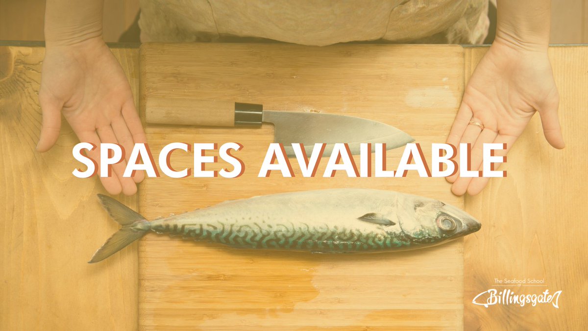 We have spaces available on one of our best-selling classes next week. 

'Hook, Line and Sinker' includes a visit to the market, specialised seafood skills, as well as fish to take home with you.

Find out more and book your place at: buff.ly/3zEIZAC