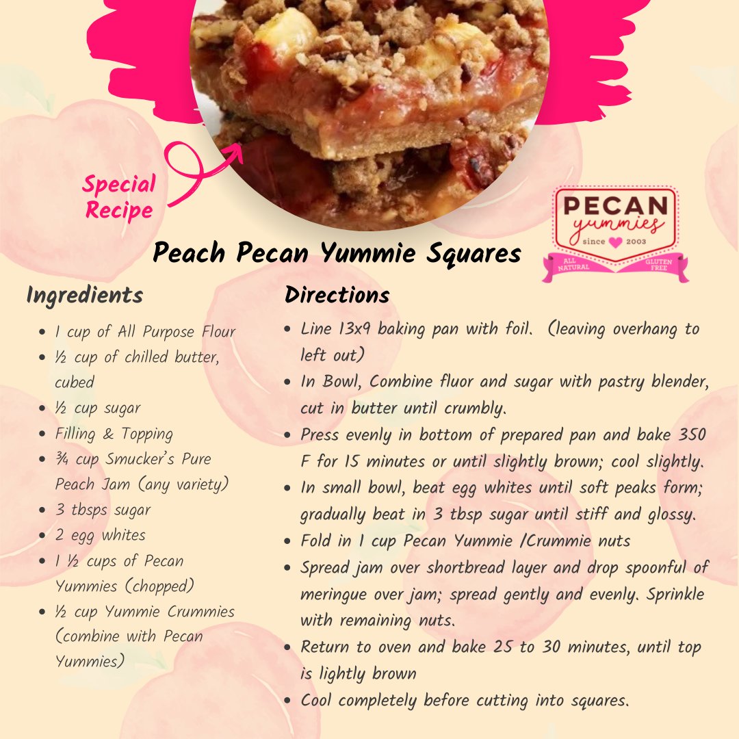 Pecan Yummies on Twitter "How are you doing today? We're doing PEACHY