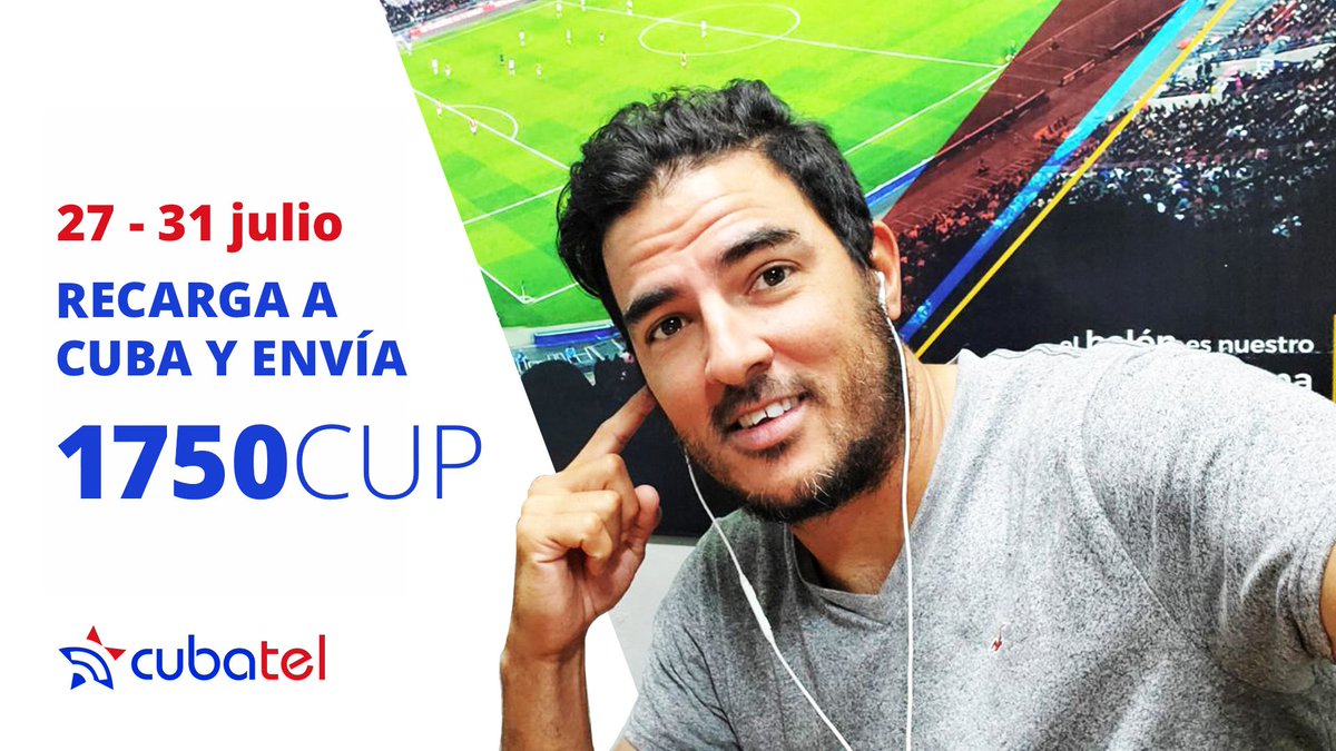 daguitovaldes's tweet photo. Hoy más que nunca hay que estar conectados, y sin ninguna duda @cubateloficial es la mejor opción para enviar recargas a tus amigos y familiares en #Cuba.
Descárgate la aplicación de #CUBATEL y utiliza el código DAGUITO20 para obtener un descuento del 20% en tu primera recarga. https://t.co/I3H8xipLGS