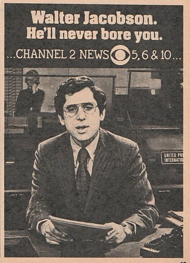 Happy Birthday to Walter Jacobson, born on this day in 1937.
Chicago Tribune TV Week.  May 16-22, 1976 